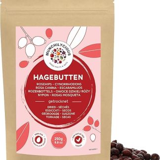 Сушеные плоды шиповника Munchilycious 250 г, целые сушеные плоды шиповника для приготовления чая.