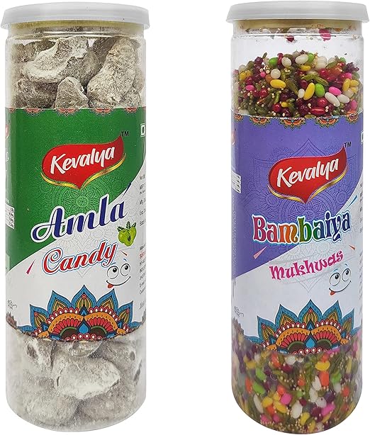 kevalya Конфеты из амлы и бамбука Конфеты из амлы Сушеная амла Агрессор Натуральное освежающее средство для полости рта Вкусные и полезные конфеты из амлы - 200 x 2 г (2 штуки)