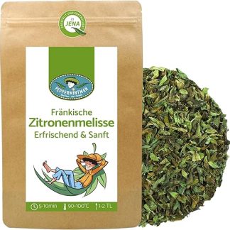 Французская мелисса – крепкий, ароматный травяной чай, произведенный в Германии – из цельных листьев – отлично утоляет жажду и обладает легким лимонным ароматом (60 г)