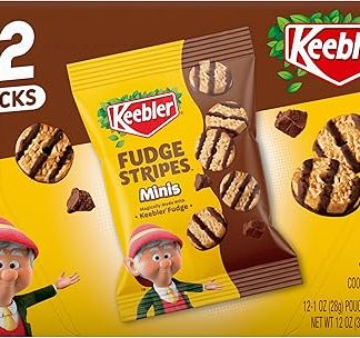 Мини-печенье Keebler Fudge Stripes Original, 1 унция, 12 шт.
