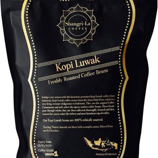 Кофе Shangri-La - дикие кофейные зерна Копи Лувак - этично добытые (в Индонезии) - 5 килограммов