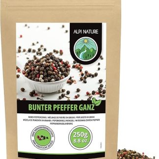 Цветной перец Alpi Nature Everything (250 г). 100% натуральный цветной перец, без добавок, веганский.