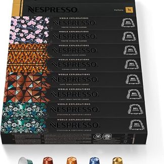 NESPRESSO ORIGINAL, ассортимент кофе эспрессо и лунго, от светлой до темной обжарки, совместим с кофемашинами ORIGINAL, набор капсул из 100 штук.