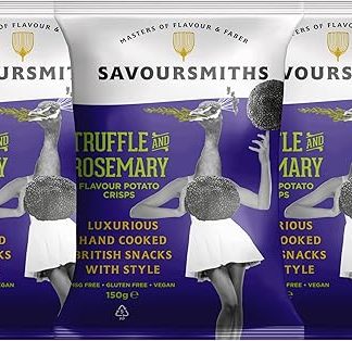 Картофельные чипсы Savoursmiths класса люкс с трюфелем и розмарином, 150 г, 3 шт.