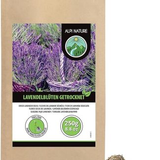 Лавандовый чай Alpi Nature 250 г, сушеные цветы и бутоны лаванды, рассыпной чай с цветками лаванды.