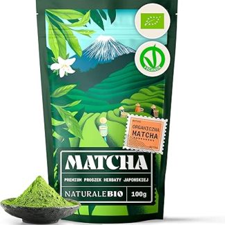 Натуральный био Премиум порошок матча - 100% органический японский зеленый чай, сертифицированный USDA - 100 г (4 унции) - церемониального качества для смузи, латте и выпечки.