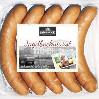 Колбаса Master's Buck, традиционная копченая колбаса в натуральной оболочке, премиум качества, 4 x 150 г