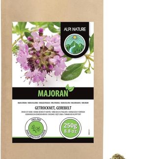 Молотый майоран Alpi Nature 250 г, сушеная трава для приготовления пищи и чая из майорана.