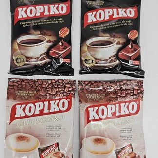 Кофейные конфеты Kopiko | конфеты | Классические кофейные конфеты (71 г x 2) + Капучино (71 г x 2)