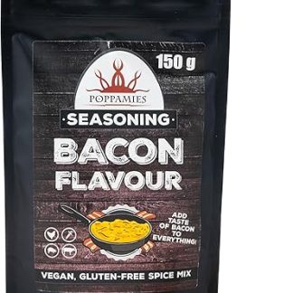 Веганская смесь специй для бекона - 100% натуральная приправа для гриля - идеально подходит для мяса, картофеля, овощей или в качестве приправы для попкорна - большая упаковка 150 г
