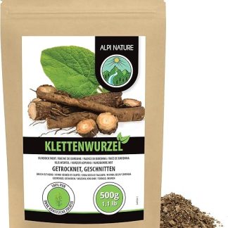 Чай из корня лопуха Alpi Nature, 500 г, сушеные и нарезанные кусочки корня лопуха, рассыпной чай.