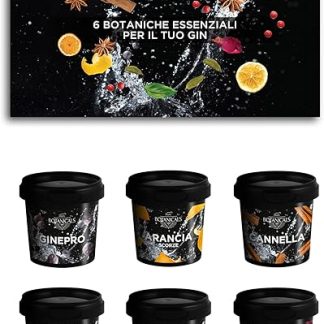 Gin Tonic Botanics — 6 основных растительных ингредиентов для вашего джин-тоника, подходит как для профессионалов, так и для ценителей — элегантный подарок на любой случай — сделано в Италии