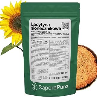 Порошок подсолнечного лейцина SaporePuro 100 г – натуральный эмульгатор без глютена.