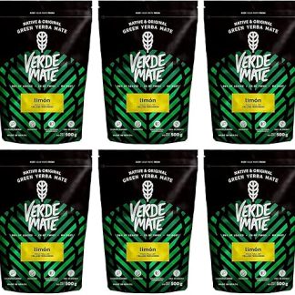 Зеленый лимонный мате Verde Mate 3 кг (6 x 500 г) Йербера Металлическая банка с дозатором Лимонный мате 3000 г Бразильский Зеленый мате Чай мате из Бразилии Сушеный на воздухе
