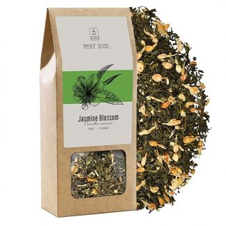 Зеленый чай «Мэри Роуз» с жасмином Зеленый чай из Китая Юньнань Жасминовый чай Нежный вкус Натуральные добавки Источник теина Натуральный стимулирующий эффект 50 г