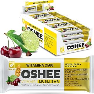 25x OSHEE Витамин-мюсли батончик витамин С500 вишня-лайм 40 г