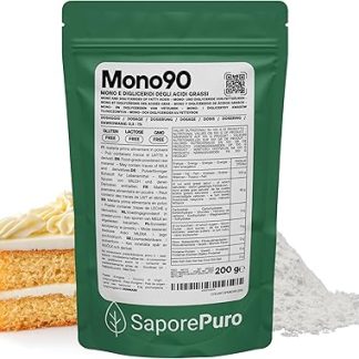 MONO90 – Дистиллированные моно- и диглицериды 200 г – Растительный пищевой эмульгатор для хлебобулочных изделий, макаронных изделий и картофельных продуктов.