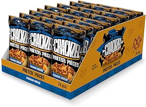 Крендельки Crackzel с сыром чеддер, 24 шт. по 85 г - крендельки с приправой из сыра чеддер.