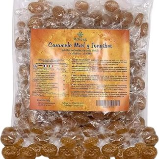 Медово-имбирные леденцы, 500 г - без глютена и сахара. Испанские леденцы ручной работы от боли в горле. Рекомендуются тем, у кого неприятный запах изо рта и горла.