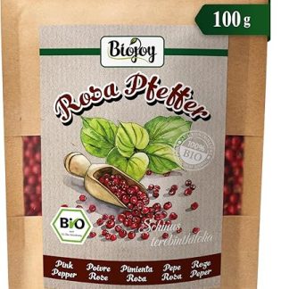 Органический розовый перец Biojoy (100 г), розовый перец без добавок (Schinus terebinthifolia)