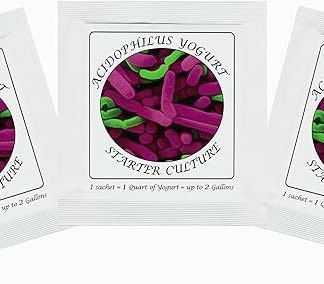 Ацидофильный йогурт, йогуртовая закваска – 3 пакета лиофилизированных заквасок