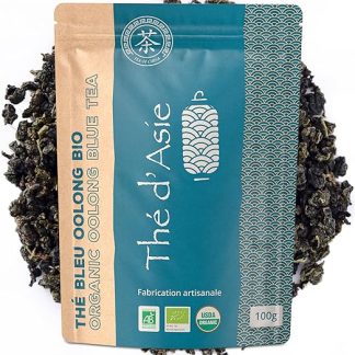 Khla - Органический синий улун - 100 г рассыпного чая - Вкладыш для металлической банки - Органический чай - Для похудения - Сушеные листья - Азиатский чай - Китай - Травяной чай и настой