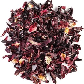 Органический травяной чай из цветков гибискуса - Лимонно-ягодный насыщенный вкус - Классический кисло-сладкий вкус розы и мальвы
