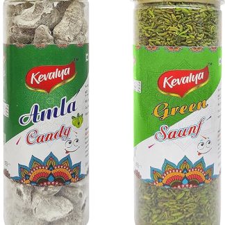 kevalya Конфеты из амлы и зеленого фенхеля Конфеты из амлы Сушеная амла Агрессор Натуральные конфеты из амлы, освежитель дыхания, вкусные и полезные - 200 x 2 г (упаковка из 2 шт.)