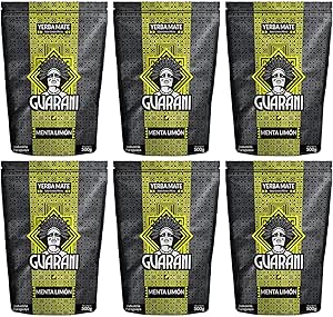 Guarani Menta Limón Мятно-лимонный мате Освежающий Идеально подходит для употребления в горячем или холодном виде Чай мате из Парагвая (500, 3000)