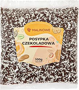 Малиновая шоколадная посыпка для торта, 100 г.