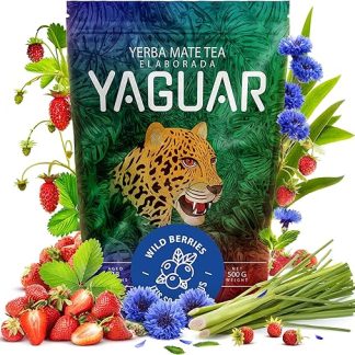 Ягуар Дикие Ягоды 0,5 кг | Богатый фруктовый состав мате из Бразилии 500 г | Много натуральных добавок | Высокое содержание натурального кофеина | Гармоничный вкус | Традиционные методы производства