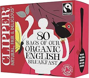 Черный чай Clipper Organic Fairtrade English Breakfast, 80 пакетиков