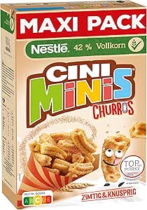 Завтрак Nestlé CINI MINIS Churros с содержанием цельного зерна 42%, 1 упаковка (1 x 600 г)