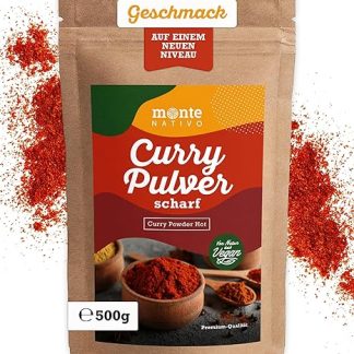 Порошок карри Monte Nativo (500 г) – специя для карри – пряный порошок карри – нежно высушенные и ароматные специи, идеально подходящие для приготовления пищи и приправы – изысканный аромат и вкус