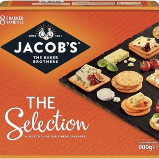 Набор крекеров Jacobs Selection, 8 видов, коробка 900 г – идеально подходит для сырной тарелки.