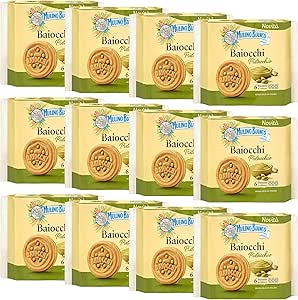 MULINO BIANCO Baiocchi Pistacchio - печенье с фисташковой начинкой 168г х 12 уп.