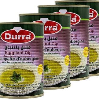 Дурра - Баба Ганнуш с кунжутной пастой - восточное пюре из баклажанов с тахини - (4 x 370 г)