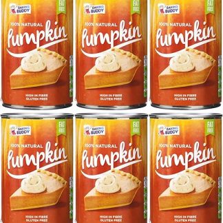 Тыквенное пюре Baking Buddy в банках - 6 банок по 425 г (начинка для тыквенного пирога), 100% натуральное.