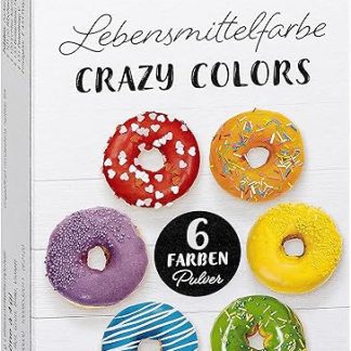 Краска-порошок Brauns-Heitmann Crazy Colors: краска для окрашивания десертов, глазури, хлеба, марципана, украшений и сахарной глазури - пищевая краска в 6 цветах для выпечки и декорирования.