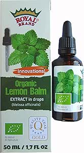 Экстракт листьев мелиссы лекарственной (Melissa officinalis) / органический / жидкий экстракт, капли 50 мл с пипеткой.