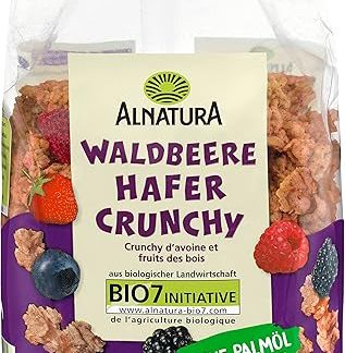 Овсяные хлопья Alnatura Organic Crunchy Oats с лесными ягодами, 375 г