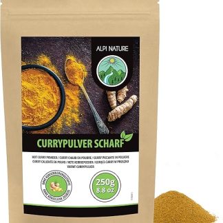 Острая карри-смесь Alpi Nature 250 г, молотые индийские специи для приготовления пищи.