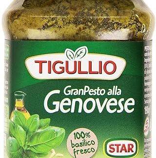 Песто из базилика с чесноком 190г Тигуллио Итальянский с сыром Грана Падано DOP