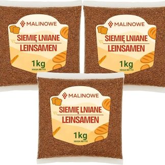 Набор семян льна с малиной, 3 x 1 кг, качественные семена льна.