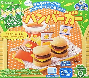 Игровой набор для приготовления гамбургеров Hamburger Popin' Cookin' Set и набор для самостоятельного приготовления сладостей Kracie.