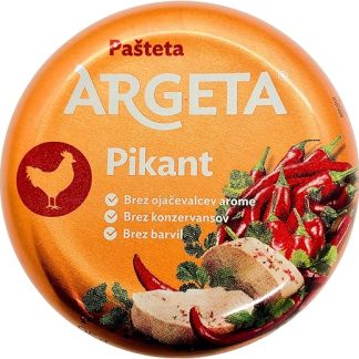 Паштет Argeta без консервантов в банке (Pate Picant, 14 банок по 95 г, 95 грамм)