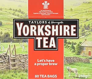 Черный чай Yorkshire Tea Taylors of Harrogate, 80 пакетиков, 250 г.